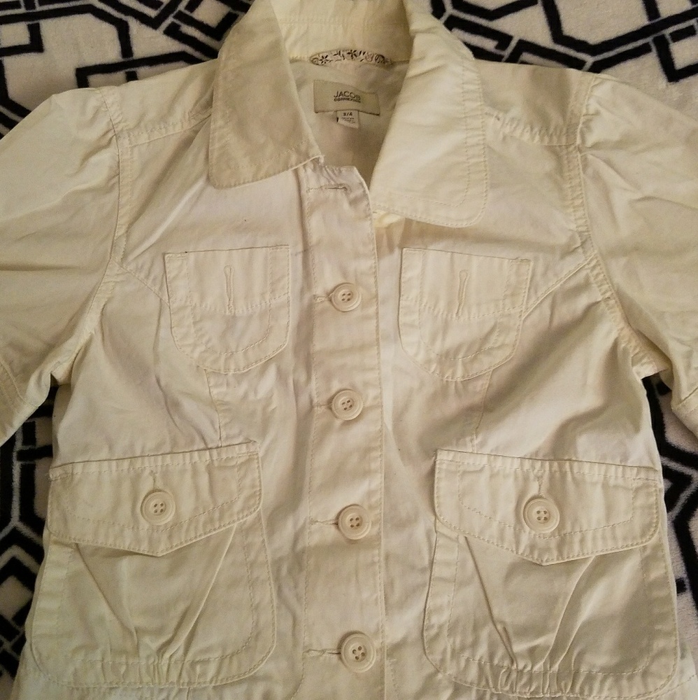 Jacob Connexion- 3/4 White Blazer